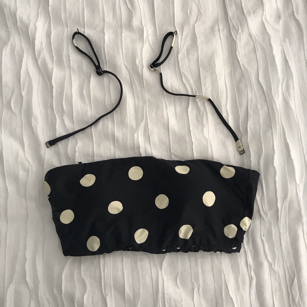 Billabong Reversible polka dot swim top